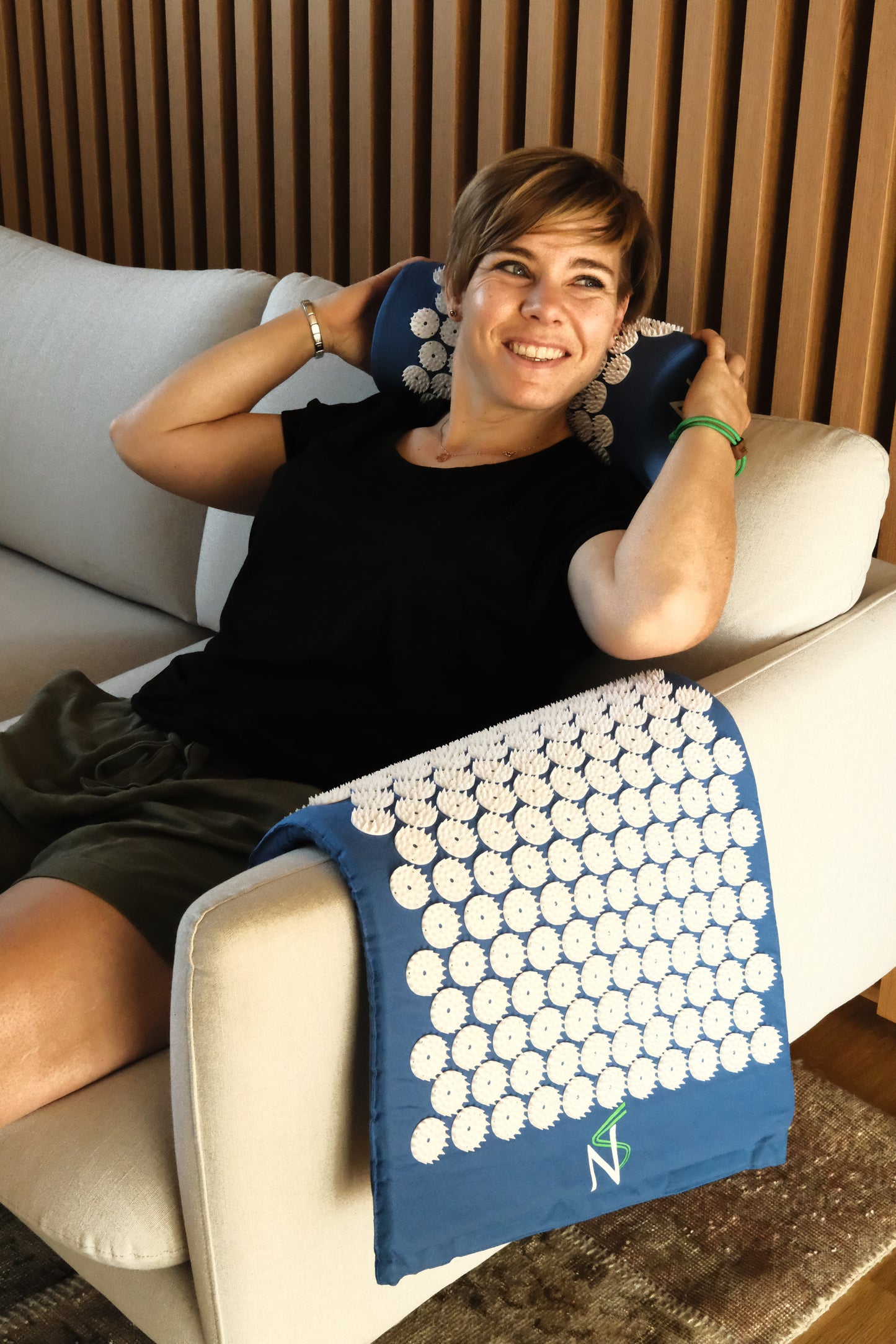 REG-Matte Pro Blau/Weiß