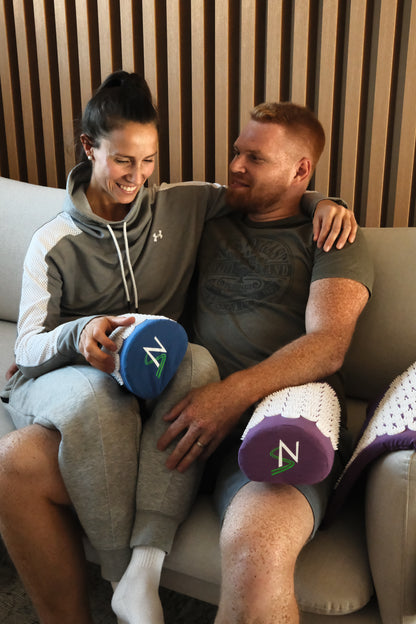 REG-Matte Doppel-Set in Violett & Blau